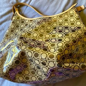 Salvatore Ferragamo PVC hobo bag with pouch